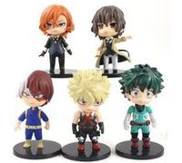 Set de 6 pièces Figurine My Hero Academia Deku Bakugou katsuki Todoroki Shoto 10 cm G