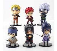 Set de 6 pièces Figurine Naruto kakashi Itachi Sasuke Gaara Collection Modèle Jouet 6 cm G