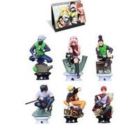 Set de 6 pièces Figurines Delicate Naruto Haruno Sakura Uchiha Sasuke Gaara 7cm avec Calendrier Naruto 2021 en français G