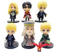 Set de 6 pièces Figurines Harry Potter Dumbledore Luna Malfoy 10 cm G