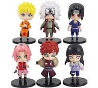 Set de 6 pièces Figurines Naruto Itachi Hinata Sakura Jiraiya Gaara 10 cm G