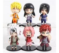 Set de 6 pièces Figurines Naruto Itachi Jiraiya Gaara Hinata Sakura 10 cm G