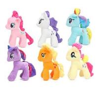 Set de 6 pièces Peluche My Little Pony Fluttershy Rainbow Dush AppleJack 30 cm G