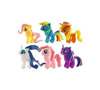 Set de 6 pièces Peluche My Little Pony Pinkie Pie AppleJack 30 cm