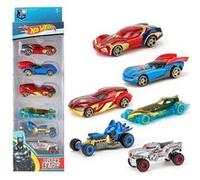 Set de 6 Pièces Véhicule Justice League Jeu Enfant 7x3.3x2cm
