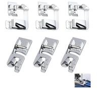 Set de 6 Pieds-de-biche Universels en Acier Inoxydable pour Machine à Coudre - Compatibles avec Brother, Singer, Janome et Toyota - Accessoires de Couture pour Tout Type de Tissu