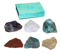 Set de 6 pierres de guérison du zodiaque pour la méditation et l’harmonisation énergétique, coffret cadeau élégant, qualité premium et durable (Bélier)