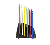 HENDI Set de 6 planches à découper HACCP avec support, lisse, 6 couleurs différentes, 6 pièces, 450x300x(H)10mm, polyéthylène, polypropylène