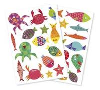 Set de 6 planches A5 à gommettes Maildor Baby Poissons G