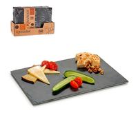 Set de 6 plateaux à apéritifs rectangulaires. 30 x 20 cm.