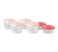 Lot De 6 Portions Clip 1er Âge 60ml / 120ml Pink - Beaba