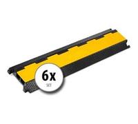 Set de 6 Pronomic Protector 2-100 passe-câble 2 canaux G