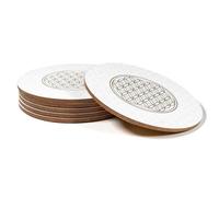 Set de 6 sous-verres ronds - Fleur de Vie