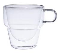 Set de 6 tasses à café 10 cl Sao double paroi en verre borosilicate Table passion
