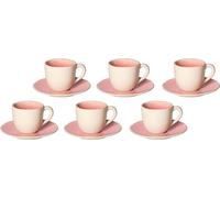 Set de 6 tasses à espresso Concerto Fuze Rosa