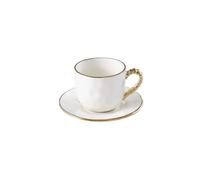 Set de 6 Tasses et sous-tasse - 10,8x10,8x6,4cm - GOLDEN SALERNO Pampa Bay