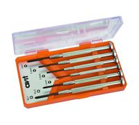 Set de 6 tournevis de précision, 4 plat + 2 PH C.K. AV05010