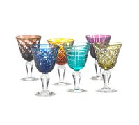 Set de 6 verres á vin Cuttings H 17cm x Ø 10cm