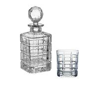 Set de 6 verres à Whisky et carafe en cristal de Bohême Timesquare - - Transparent - Verre