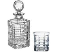 Set de 6 verres à Whisky et carafe en cristal de Bohême Timesquare - - Transparent - Verre