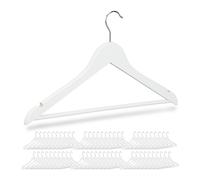 relaxdays 60 x cintres en bois blanc