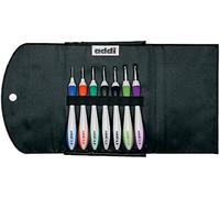 Set De 7 Crochets Ergonomiques Aluminium N° 2 À 8 Mm - Addi Swing Noir