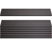 set de 7 lattes pour brise-vue WPC Sarthe, planches brise-vent, env. 1qm, FSC®- ~ 90cm, anthracite