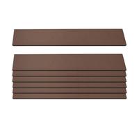 set de 7 lattes pour brise-vue WPC Sarthe, planches brise-vent, env. 1qm, FSC®- ~ 90cm, brun