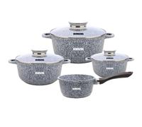 set de 7 marmites en marbre avec revêtement anti-adhésif HEMBERG - HB-7039