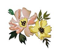 Set de 7 matrices Thinlits Brushstroke Flowers #1 par Tim Holtz