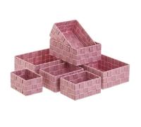 Set de 7 Panières déco - Rose