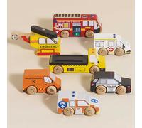 Set de 7 voitures de sport en bois FSC