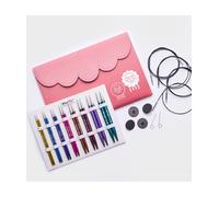 Set De 8 Aiguilles Circulaires Interchangeable Deluxe Zing 13 Cm: L'élégance Et La Performance Au Bout Des Doigts - Knitpro Rose