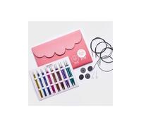 KnitPro - Ensemble de luxe de pointes d'aiguilles à tricoter circulaires interchangeables, Zing, 3,50-8,00 mm, 26-47424, coloré