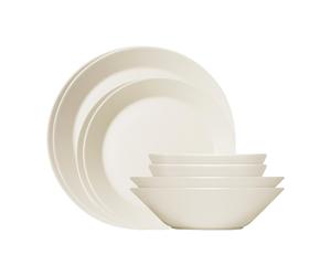 Set de 8 assiettes Teema 2x Ø26cm flat/ 2x Ø21cm flat