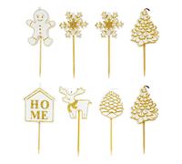 Set de 8 bougies de Noël dorées Scrapcooking