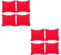 set de 8 coussins pour montres, coussin pour montre, support pour montre, support pour montre avec revêtement en velours en [rouge], support pour montre ou bracelet, présentoir pour montre, coussin po