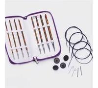 KnitPro Symfonie Ensemble de crochets en bois afghan tunisien avec câbles interchangeables (3,50, 4,00, 4,50, 5,00, 5,50, 6,00, 7,00 et 8,00 mm)