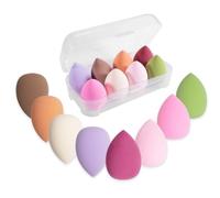 Set de 8 éponges de maquillage, Beauty Blender Large Make-up Egg Colourful Powder Puff Make-up Sponge Washable Sponge Replacement Make-up Remover Pad Foundation Powder Sunscreen