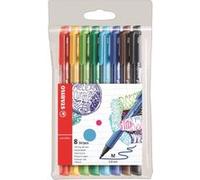 STABILO Stylo feutre pointMax – Pochette 8 feutres 0,8 mm pointe moyenne – Coloris assortis