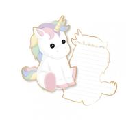 Set de 8 invitation babylicorne
