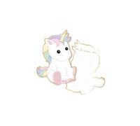 set de 8 invitation babylicorne Multicolore