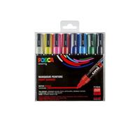 Set de 8 marqueurs à pointe conique fine Posca Uni Modèle aléatoire