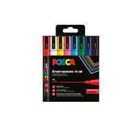 Set de 8 marqueurs Posca à pointe conique couleurs basiques