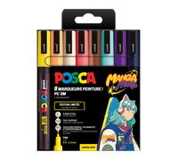 Set de 8 marqueurs - Posca - Edition Manga - Pointe fine