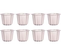 Set de 8 moules à cannelés, mini moule à pain, plaque de cuisson pour muffins et cupcakes, anti-adhésif