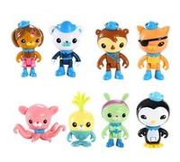 Set de 8 pièces Figurines The Octonauts Barnacles Kwazii Peso Shellington ensemble de jouets 5-8 cm
