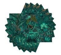 Set de 8 Sets de Table Plantes psychédéliques | Fleurs de Feuilles de bananier - 30x45cm - Sets de Table lavables pour Les Vacances - Sets de Tables pour la Cuisine et Les fêtes - Décoration