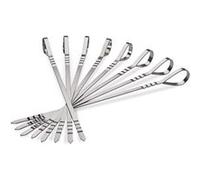 Napoleon set van 8 RVS brochettes shaslick