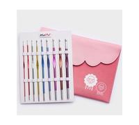 Set De 9 Crochets Zing Deluxe En Aluminium - Knitpro Rose